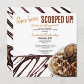Invitation Chocolat crème glacée Scoop sur Fête des mariées g (Devant / Derrière)