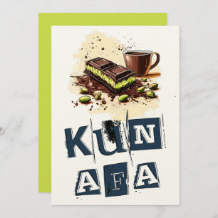 Invitation Chocolat de Dubai Kunafa un ami et un analyste de 