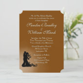 Invitation Chocolat de mariée et de chambre (Debout devant)