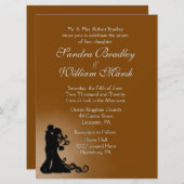 Invitation Chocolat de mariée et de chambre (Devant / Derrière)