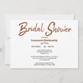 Invitation Chocolat Drizzle crème glacée Scoop sur une gaufre (Dos)