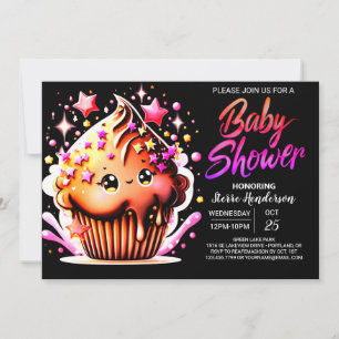 Invitation Chocolat enchanté Whimsy Baby shower fille