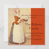 INVITATION CHOCOLAT FONDUE DÎNER FÊTE (Dos)