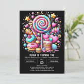 Invitation Chocolat Happy Candyland Digital Anniversaire (Debout devant)
