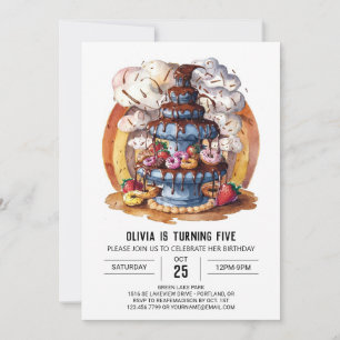Invitation Chocolat magique pour enfants Anniversaire