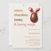 Invitation Chocolat Œuf de Pâques Fête Douce Print (Devant)