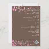 Invitation Chocolat Spa Week-end Getaway Bachelorette Party (Dos)