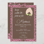 Invitation Chocolat Spa Week-end Getaway Bachelorette Party (Devant / Derrière)