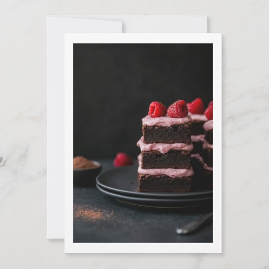 Invitation chocolate cake (Devant)