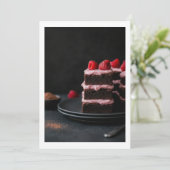 Invitation chocolate cake (Debout devant)