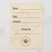Invitation Chocolate Tasting Notes Professional Format Card (Dos)