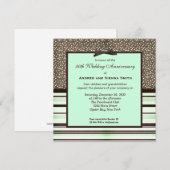 Invitation ChocoMint 50e anniversaire de mariage (Devant / Derrière)