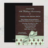 Invitation ChocoMint Mariage Anniversaire (Devant / Derrière)