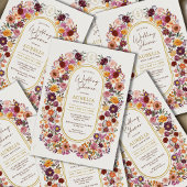 Invitation Chocs Chic Fleurs Wedding shower Monogramme