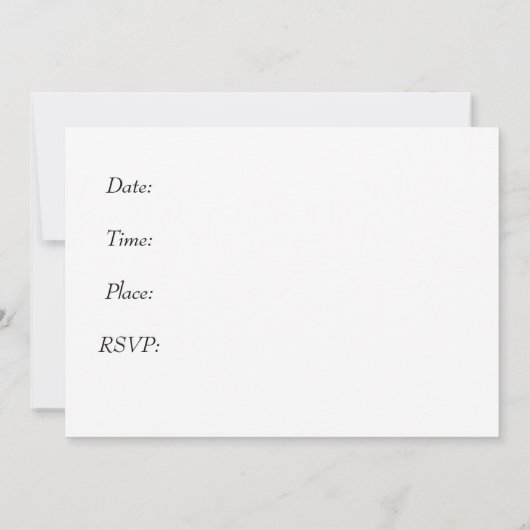 Invitation choeur (Dos)