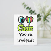 Invitation Chœur I Love Bright Eye Heart (Debout devant)