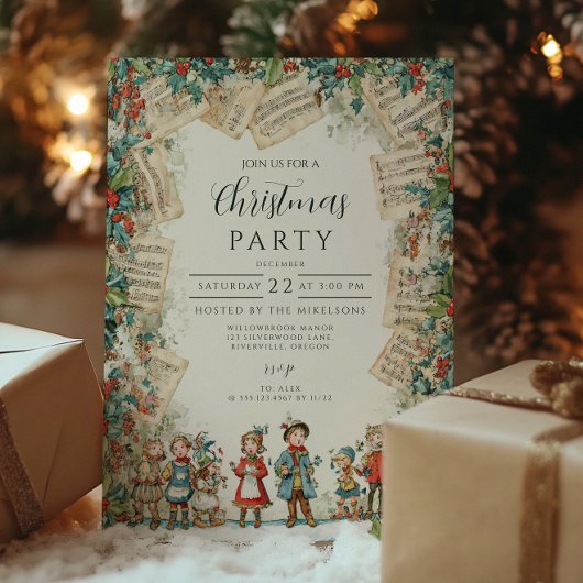 Invitation Chœur Victorien Joyeux Noël