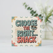 Invitation Choisissez la bonne collation (Debout devant)