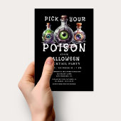 Invitation Choisissez votre poison Cocktail Party Halloween