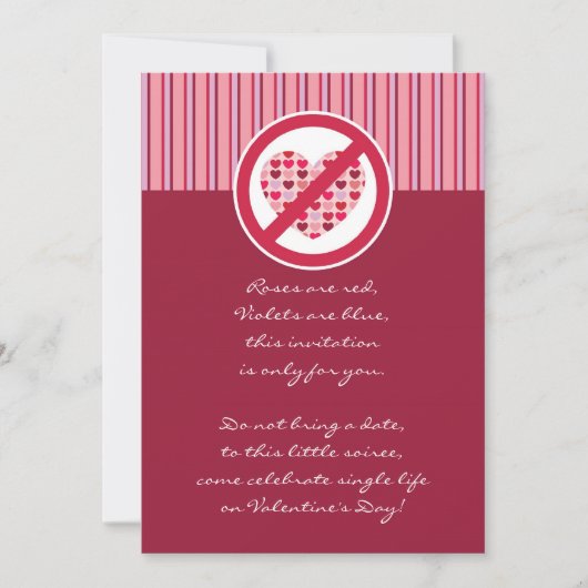 Invitation Choisit l'invitation de Saint-Valentin de partie (Devant)