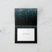 Invitation Choix de repas code QR Moderne RSVP Edgy Sarcelle  (Intérieur)