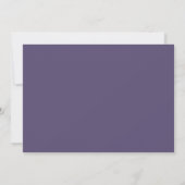 Invitation Choix de repas moderne aux tons de prune RSVP coup (Dos)