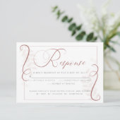 Invitation Choix de repas RSVP | Cayenne et Blush (Debout devant)