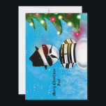 Invitation Cholo Snowman Foot Noël Lumières Arbre Neige<br><div class="desc">Répandez Noël Joy avec cette carte amusante qui présente mon illustration d'un bonhomme de neige cholo regardant les lumières des arbres de Noël dans la neige.</div>