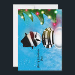 Invitation Cholo Snowman Foot Noël Lumières Arbre Neige<br><div class="desc">Répandez Noël Joy avec cette carte amusante qui présente mon illustration d'un bonhomme de neige cholo regardant les lumières des arbres de Noël dans la neige.</div>