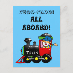 Invitation choo choo train de 4 ans