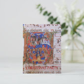 INVITATION CHORAL MUSIQUE NOËL PARCHEMENT AVEC DES SAINTS (Debout devant)