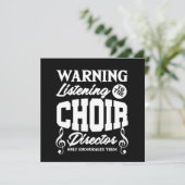 Invitation Chorale Chorus Choral Music Singer Cadeau (Debout devant)