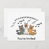 Invitation Chorale de chats (Devant / Derrière)