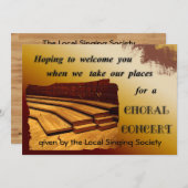 Invitation chorale de concert (Devant / Derrière)