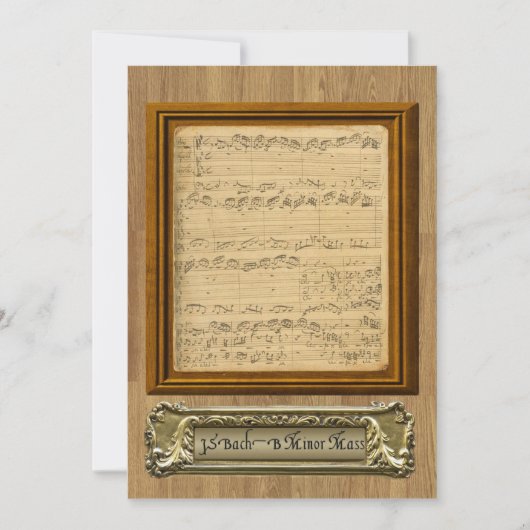 Invitation chorale de concert (Devant)