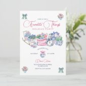 Invitation Chose préférée Chinoiserie Noël Fête de Noël (Debout devant)