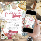 Invitation Choses favorites Soirée d'échange de cadeaux de No