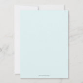 Invitation Chouette à bébé avec ballons Baby shower neutre (Dos)