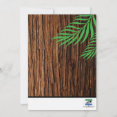 Invitation Chouette Dans La Fête D'Anniversaire Du Bois (Dos)