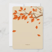 Invitation Chouette d'Automne (Dos)