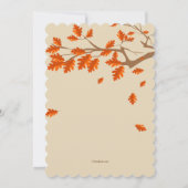 Invitation Chouette d'Automne (Dos)