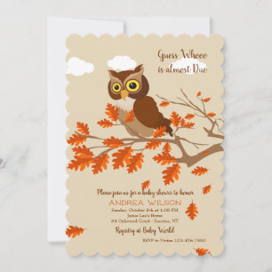 Invitation Chouette d'Automne