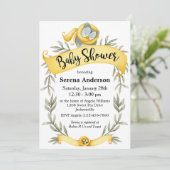 Invitation Chouette des bois dans le Baby shower de l'Écharpe (Debout devant)