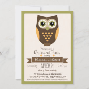 Invitation Chouette des couleurs automnales, Parti de la retr