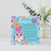 Invitation Chouette du côté lumineux (Debout devant)