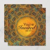 Invitation Chouette égyptienne (Devant / Derrière)