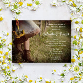 Invitation Chouette et tournesol Mariage Brunch