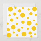Invitation Chouette jaune (Dos)