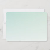 Invitation Chouette mignonne dans un chapeau vert Anniversair (Dos)