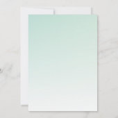 Invitation Chouette mignonne dans un chapeau vert Haut Chapea (Dos)